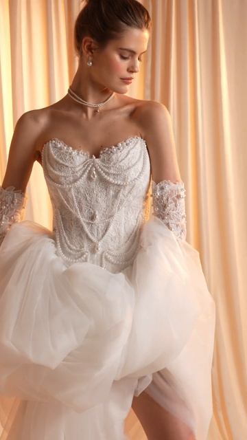 Свадебное платье Солара/Паффи из коллекции «Дива» 2026 от бренда Анна Кузнецова