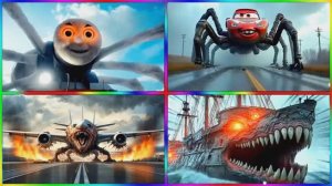 МУЛЬТИКИ: ПАРОВОЗИК ТОМАС ПАУК против МАКВИН ПАУК и ЗАРАЖЕННОЕ НЕБО — Битва EXE 🕷️⚡️