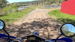 Дед с валидолом на мотоцикле эндуро, покатушки на мотоцикле JHL S003 300