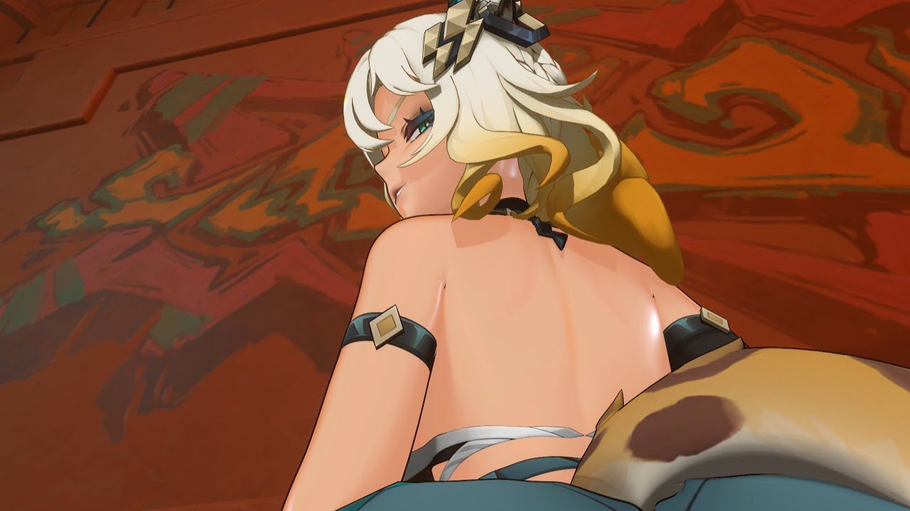 Please sit on me Xilonen  Genshin Impact animation