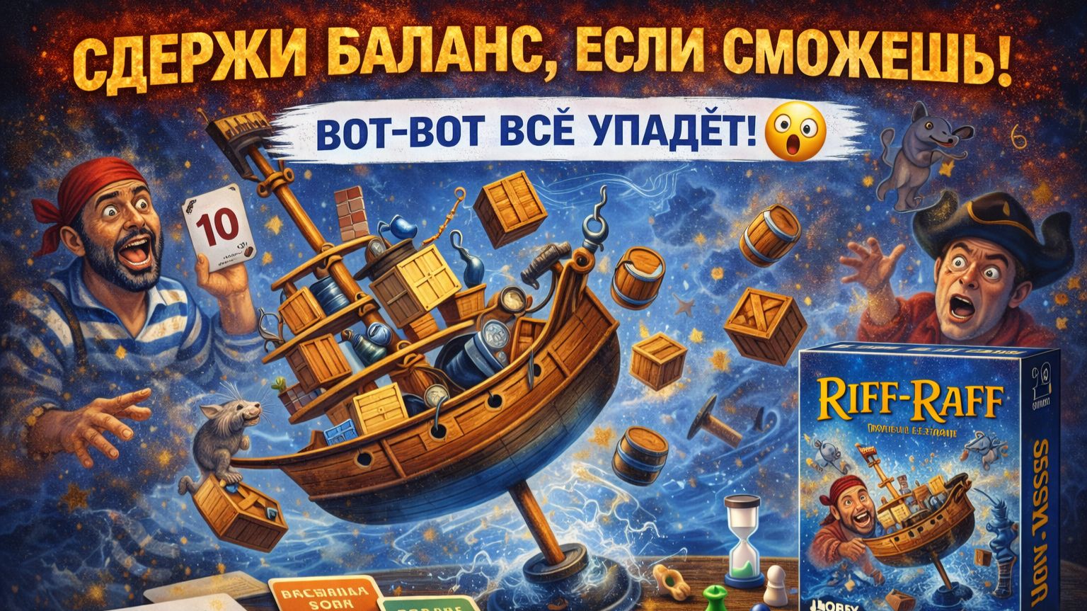 Рифф-Рафф — правила настольной игры | Обзор, как играть, баланс на корабле