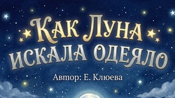 Как Луна искала одеяло. Автор: Е.Клюева.