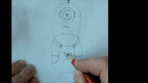 Как нарисовать миньона, легко и просто