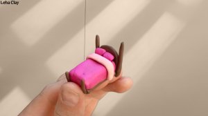 Как слепить Кровать из пластилина / Кровать из пластилина миниатюрная