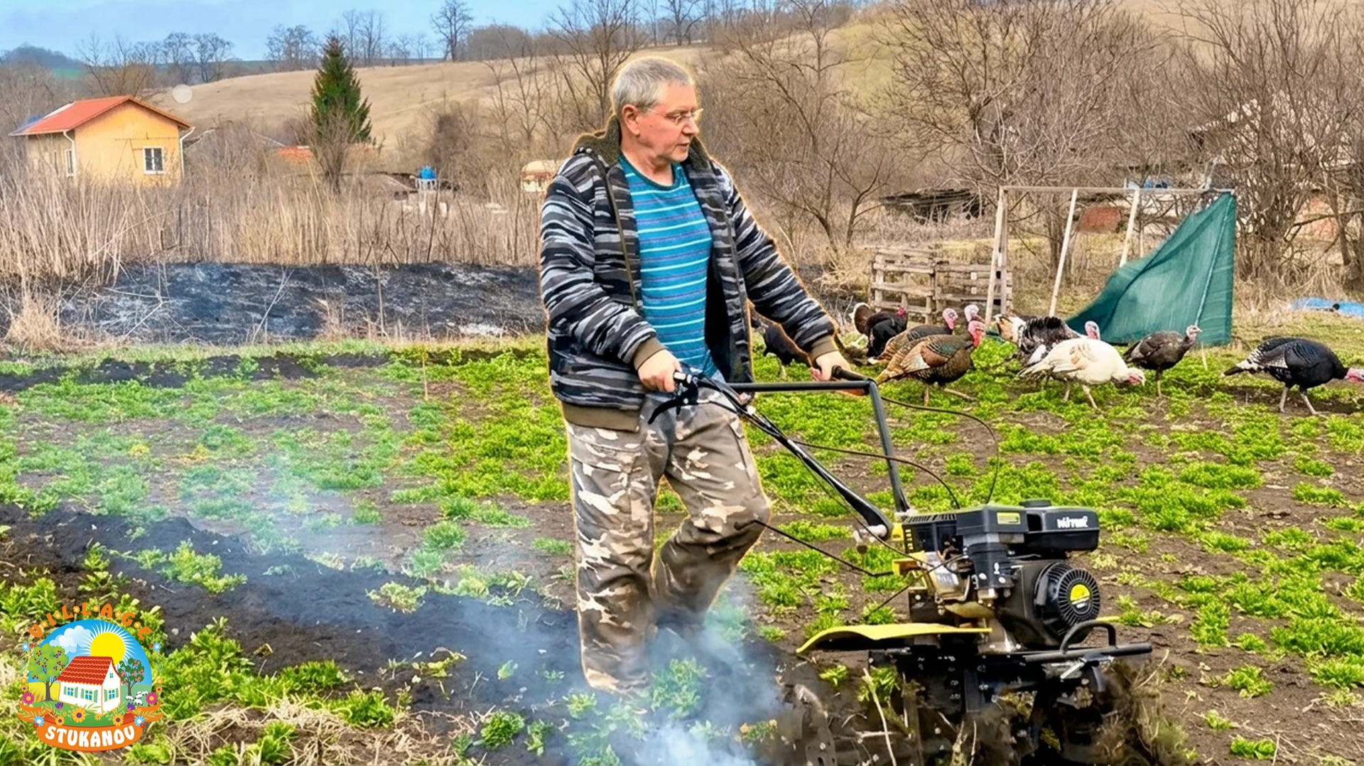 Тихая деревенская жизнь, бросаем стройку и начинаем пахать!