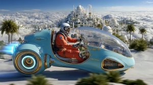 2055: FUTURISTIC ECO CITYSCAPES (1 HOUR) | Sci-Fi Ambient Soundscape | Relax & Focus |