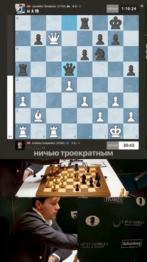 Когда надо идти ALL IN. Есипенко - Синдаров #шахматы #chess