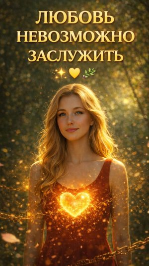 любовь невозможно заслужить