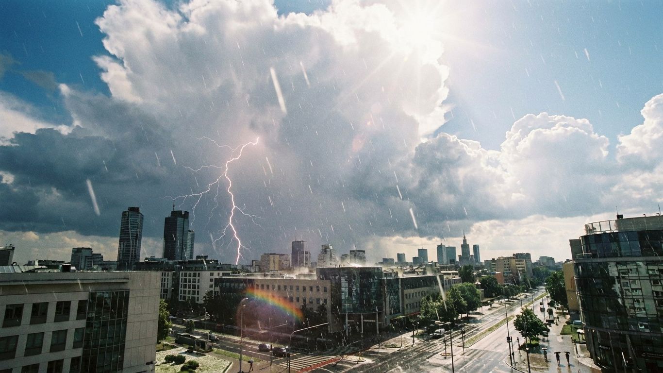 🌧️✨ Когда на земле падает град, это не просто капли льда, а настоящий природный спектакль!
