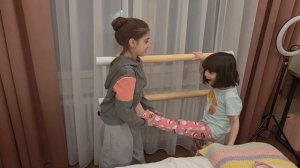 У Валентины появился хореографический станок