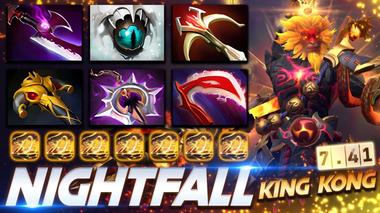 Nightfall Monkey KING KONG Ownage — профессиональный геймплей в Dota 2 [Смотри и учись]