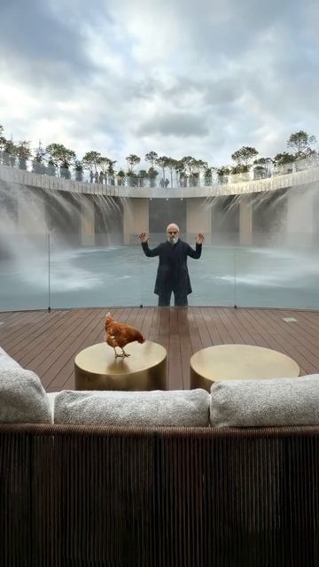 Как красиво выглядит арт‑центр в парке Галицкого во время дождя со снегом!