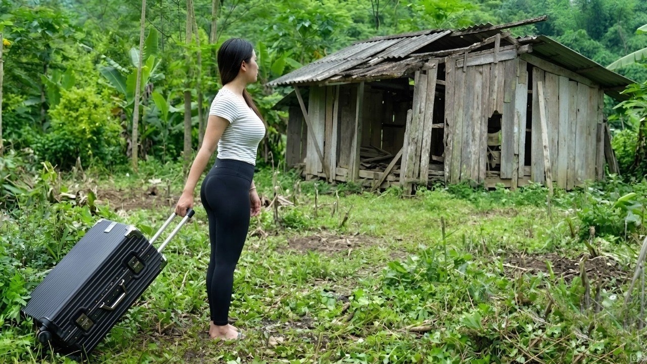 Женщина покупает участок и стоит на нем дом и разводит огород. Жизнь во Вьетнаме