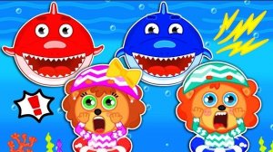 Маша и Леопольд. Красная и синяя акула - Серии для всей семьи - Lion Family на русском