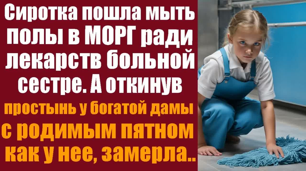 Истории из жизни. Слушать истории. Сиротка пошла мыть полы в морг ради лекарств сестре. А откинув