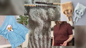 Вязальный влог-Поло из мохера, процессы, планы и покупки