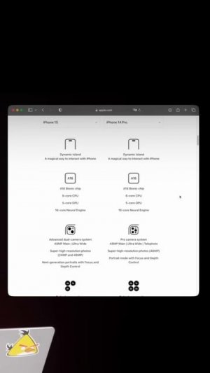 Сравнение iPhone 15 и iPhone 14 Pro