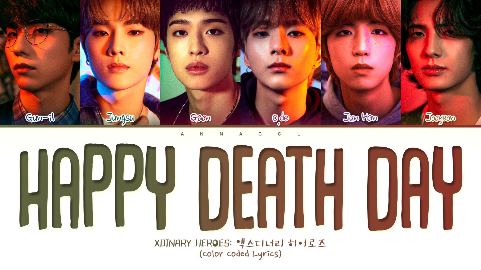 🎂 Xdinary Heroes Happy Death Day (Перевод на русский) (Color Coded Lyrics)
