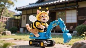 Рыжий Котенок Помогает Маме-Кошке Весь День