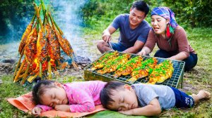 Собираю урожай чайота, ловлю гигантскую рыбу для продажи на рынке, отвожу детей в школу