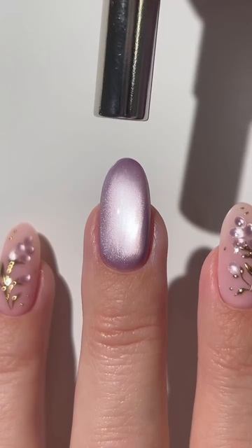 Как сделать лавандовый маникюр