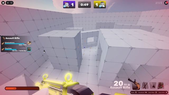 коплю голд на нож день 1 Roblox rivals