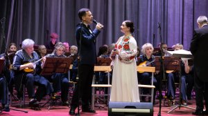 Оркестр «Сибирь», Александр Гладков и Ксения Белова выступили в столице для военнослужащих.