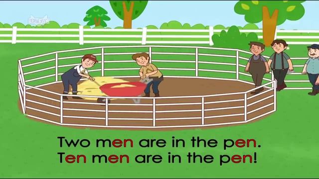 Word Families Episode 11 -- Hen In The Pen (-en) CVC Words