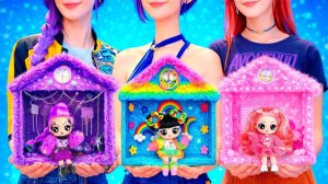 K-Pop Охотницы на Демонов: Рок, Милый и Радужный домик! DIY с LaLiLu!