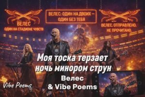 Моя тоска терзает ночь минором струн - Велес & Vibe Poems