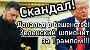 Трамп в бешенстве - оказалось, что Зеленский шпионит за Белым Домом. Секреты президента США