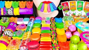 🌈 Радужные десерты 🌈 - СЛАДОСТИ и МАГИЧЕСКИЕ желе АСМР Мукбанг. ASMR еда.