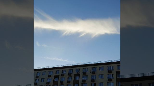 Волшебные облака в весеннем небе г.Видное.