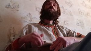 Гусляр Виталий исполняетъ былину "По настоящему! "