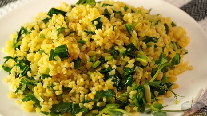 БУЛГУР-ПИЛАВ С ЧЕРЕМШОЙ