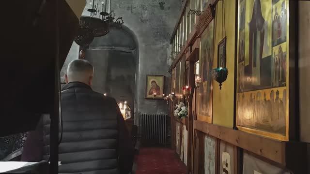 09.04.26 Великий Четверг. Литургия. Спасо-Андроников монастырь. Спасский собор. Знаменное пение.