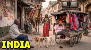 ВОТ КАКОВА ЖИЗНЬ В ИНДИИ. То, чего не покажут СМИ | Реальная прогулка по улицам.