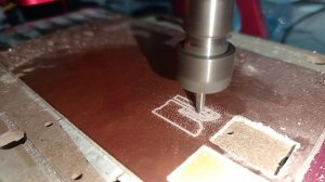 Небольшое видео начала фрезеровки печатной платы