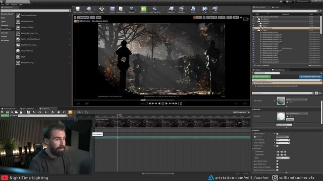 Lighting a NIGHT-TIME exterior in Unreal