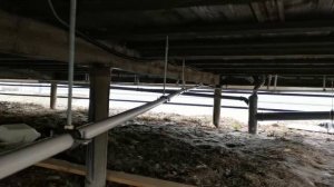 объвязка трубопровода ГВС-ХВС и канализации под домом (летний вариант)