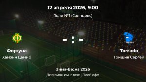 Дивизион им. Клозе. Плей-офф. Фортуна - Tornado. Детская лига CityFootball