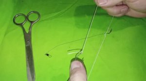 Как привязать крючок, поводок к леске, как связать леску