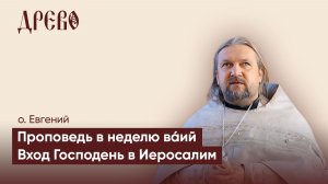 Проповедь в неделю ва́ий | Вход Господень в Иеросалим | о. Евгений Гуреев | ДРЕВО