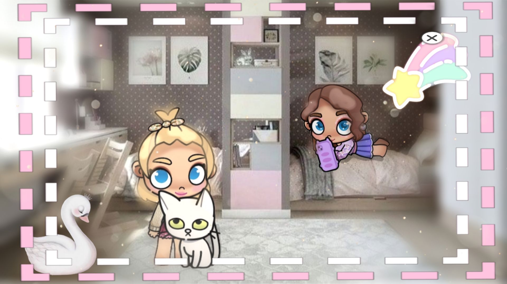 РУБРИКА🎀Обустройство комнат из р. ж. в AW🥥~комната девочек 🌸~