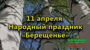 11 АПРЕЛЯ.ПРАЗДНИК РУССКИХ БЕРЁЗ-СИМВОЛ РОССИИ