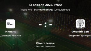 Высший Дивизион. Никель - Олений вал. Лига CityFootball