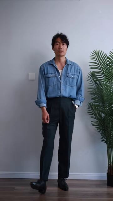 Комбинезон из брюк и денима