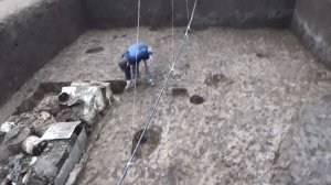 Окончание работ на раскопе по улице Украинской, 101