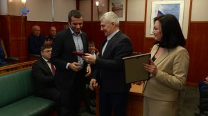 Глава Карелии вручил коллективу Кондопожского ЦБК орден «Сампо»