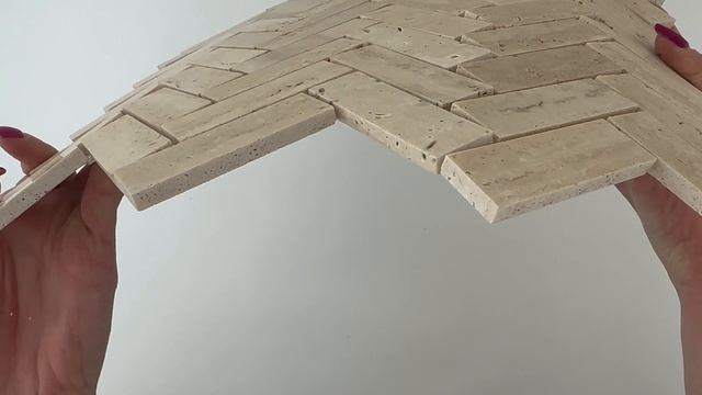 Мозаика CHEVRON TRAVERTINE HONED